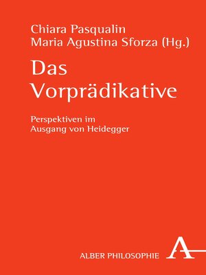 cover image of Das Vorprädikative